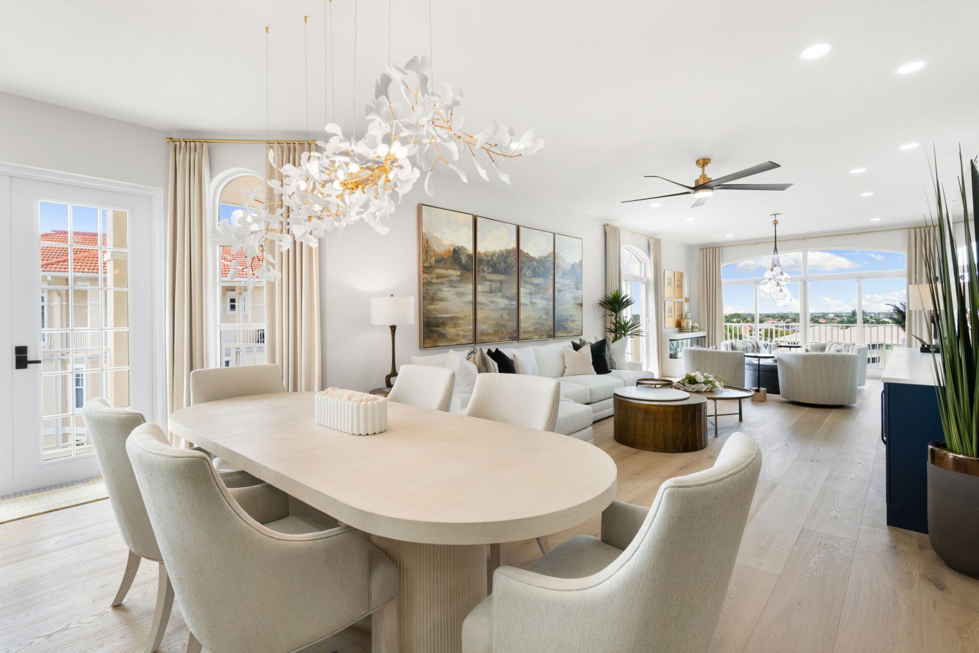 Master suite with panoramic Gulf ocean views